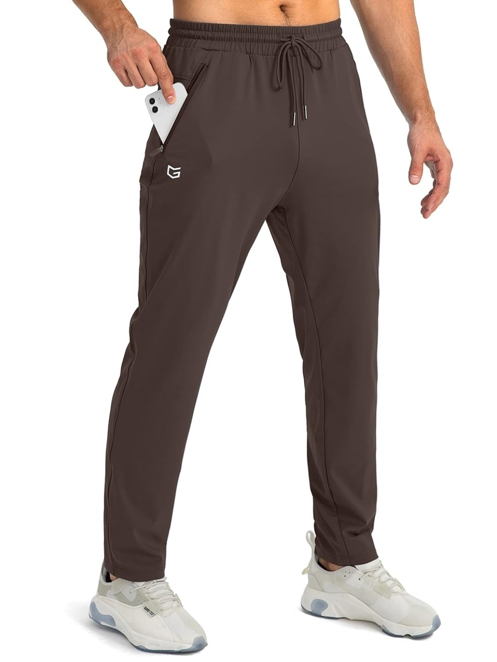 G Gradual Men's Sweatpants with Zipper Pockets Tapered Joggers